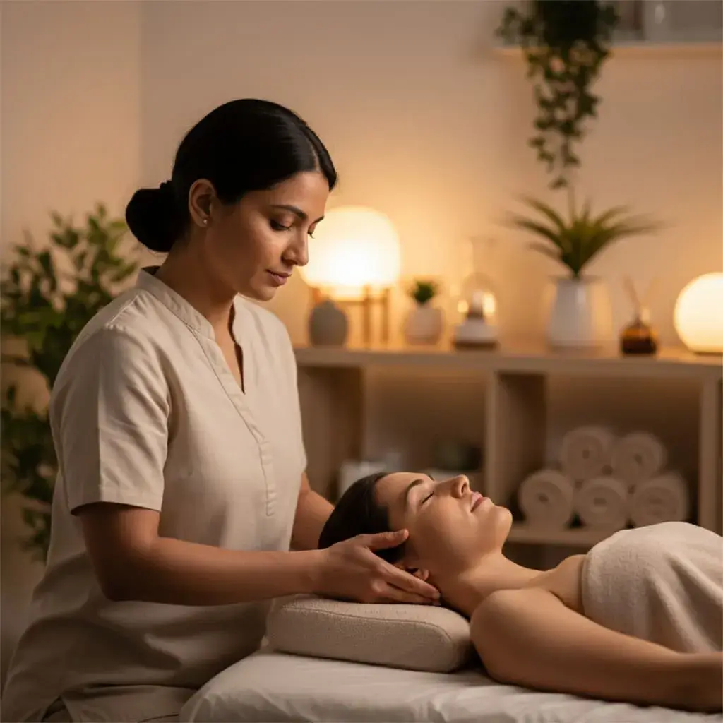 Professional home massage service in Kolkata - therapist providing relaxation massage