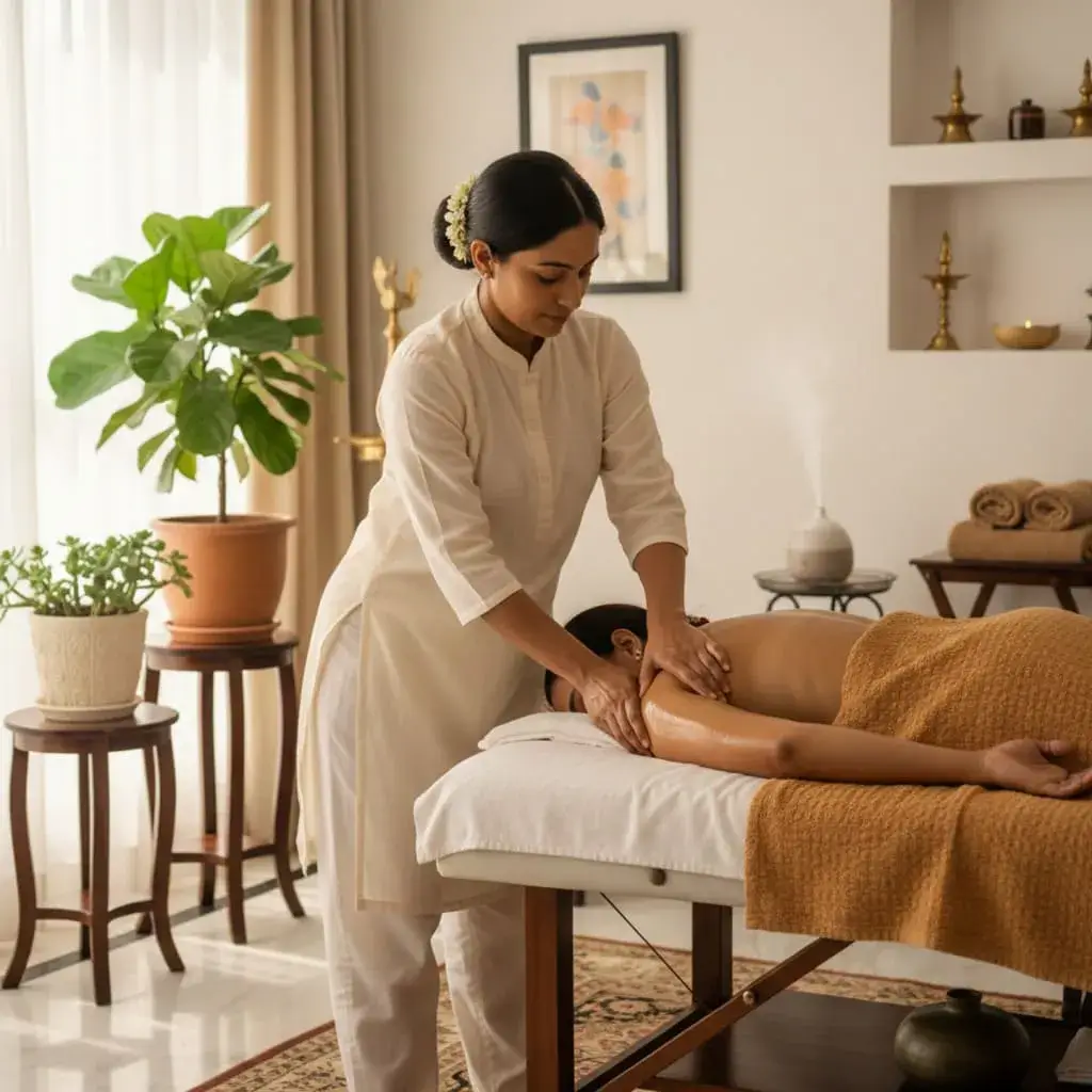 Professional home massage service in Mumbai - therapist providing relaxation massage