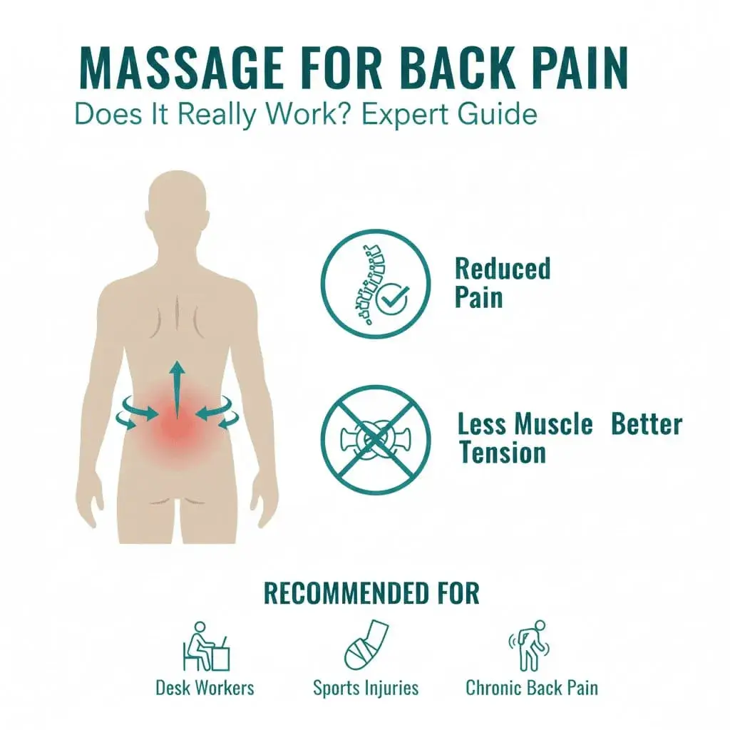 Professional massage therapist treating lower back pain with therapeutic techniques