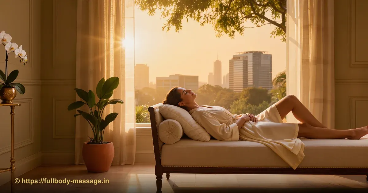 Professional home massage service in Bangalore - therapist providing relaxation massage
