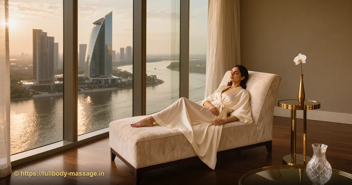 Professional home massage service in Bareilly - therapist providing relaxation massage at home