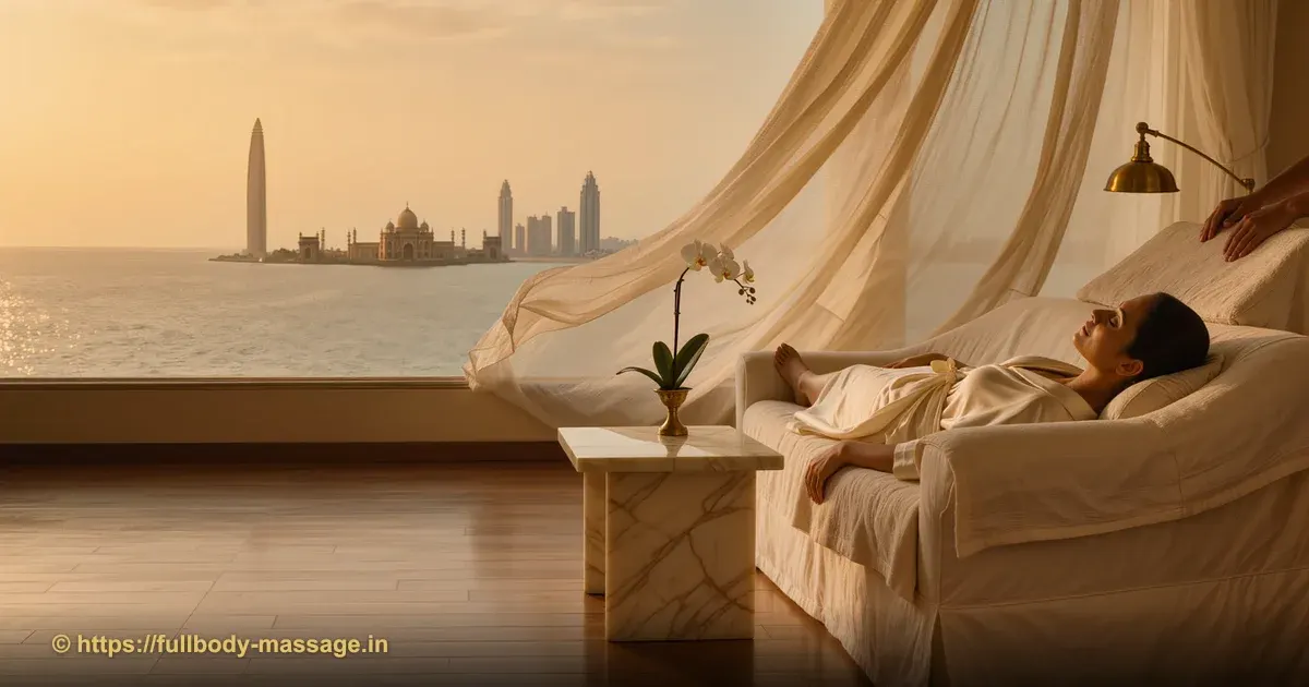 Professional home massage service in Mumbai - therapist providing relaxation massage
